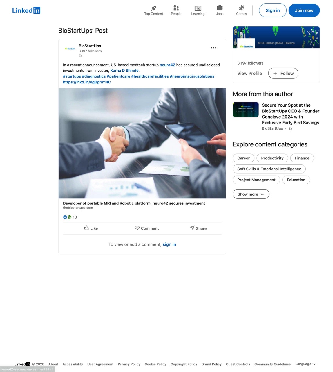 LinkedIn FFJ
